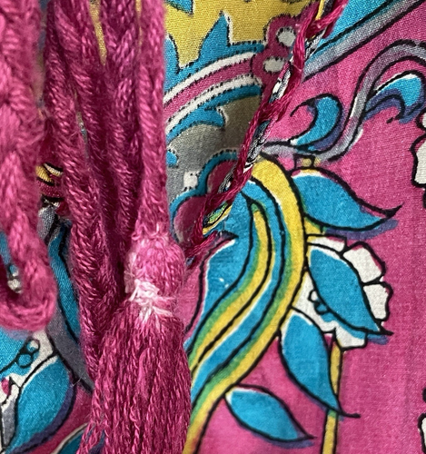 Tolani Tunic Dress Womens XL Floral Geometrical Silk Boho Hippie Coachella - Picture 8 of 14