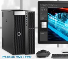 Dell Precision T7920 Tower Silver 4210 2.2GHz 64GB RAM 480GB SSD M4000  1TB SATA