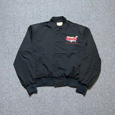 Vintage Tama Drums Jacket XL Black Bomber The Strongest Name In Drums USA Made