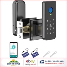 5-in-1 Biometric Smart Door Lock with Keypad and App Control for Security