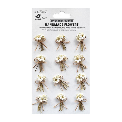 Little Birdie Paper Bouquet 12/Pkg-Shabby Chic - 第 1/1 張圖片