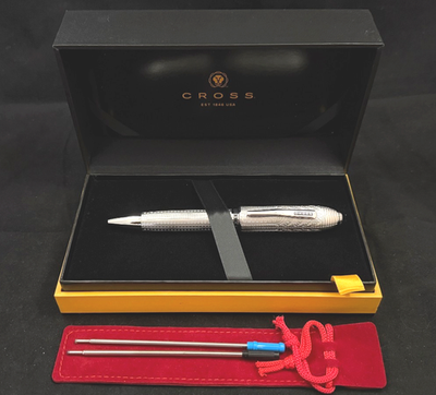Cross Peerless 125 New York Platinum Ballpoint Pen #AT0702-6 | eBay