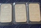 (3) ASAHI REFINING 1 OZ TROY FINE SILVER .999 SEALED BARS
