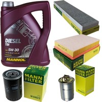 MANN-FILTER Inspektionspaket 5L MANN-FILTER Diesel Tdi 5W-30 FüR Vw Sharan 1.9