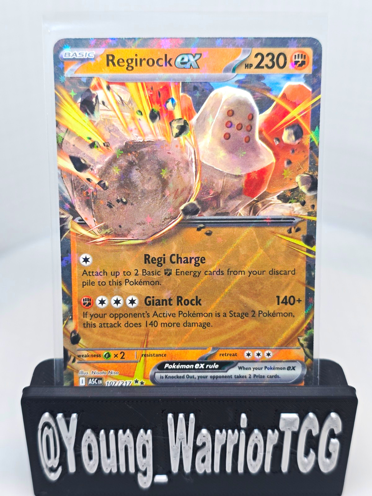 Pokemon TCG Regirock EX 107/217 Ancient Origins Ultra Rare Holo English 230