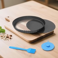 Quicheform 28 Cm Rund Antihaftbeschichtet Mit Hebeboden Wellenrand Tarteform