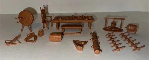 Marx Reissue 1/32 Robin Hood playset accessories from original mold
