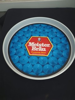 12" Meister Brau Blue Beer Tray