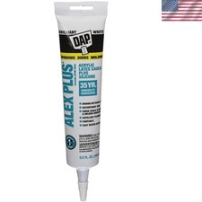 Acrylic Latex Caulk 5.5 oz - Fast Cure Waterproof Sealant for Home Applications