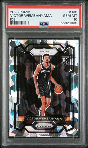 2023-24 Panini Prizm Victor Wembanyama #136 Ice PSA 10