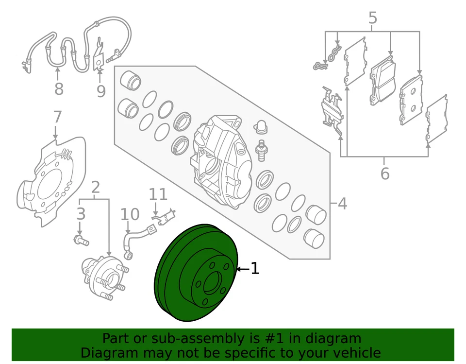 Original Nissan Value Advantage™ ROTOR-DISCO FRENO DELANTERO D0206-JL00CNW Foto 4 de 4