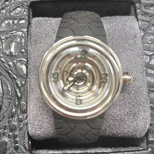 Orologio Von Dutch SPIRAL numerato in serie acciaio nero e argento come nuovo raro