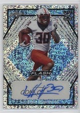 2021 Leaf Flash Platinum Blue 31/35 Chuba Hubbard #BA-CH1 Auto 0b2