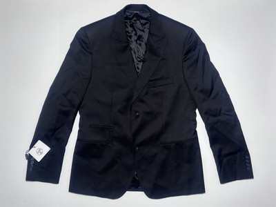 Hermès Men s Veste Uniforme Vendeur Blazer Black/Noir Wool Super 110 NWT Italy