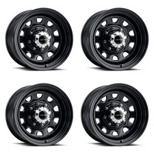 Set Of 4 Vision Hd 84h 15x8 5x114.3 -19 Gloss Black Wheels Rims