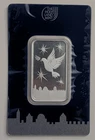 HOLY LAND MINT DOVE OF PEACE 1/2 OUNCE SILVER BAR IN ASSAY CARD SKU IL000016