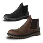 Tiestra Mens Chelsea Chukka Casual Dress Boots Faux Leather Pull On Ankle Shoes