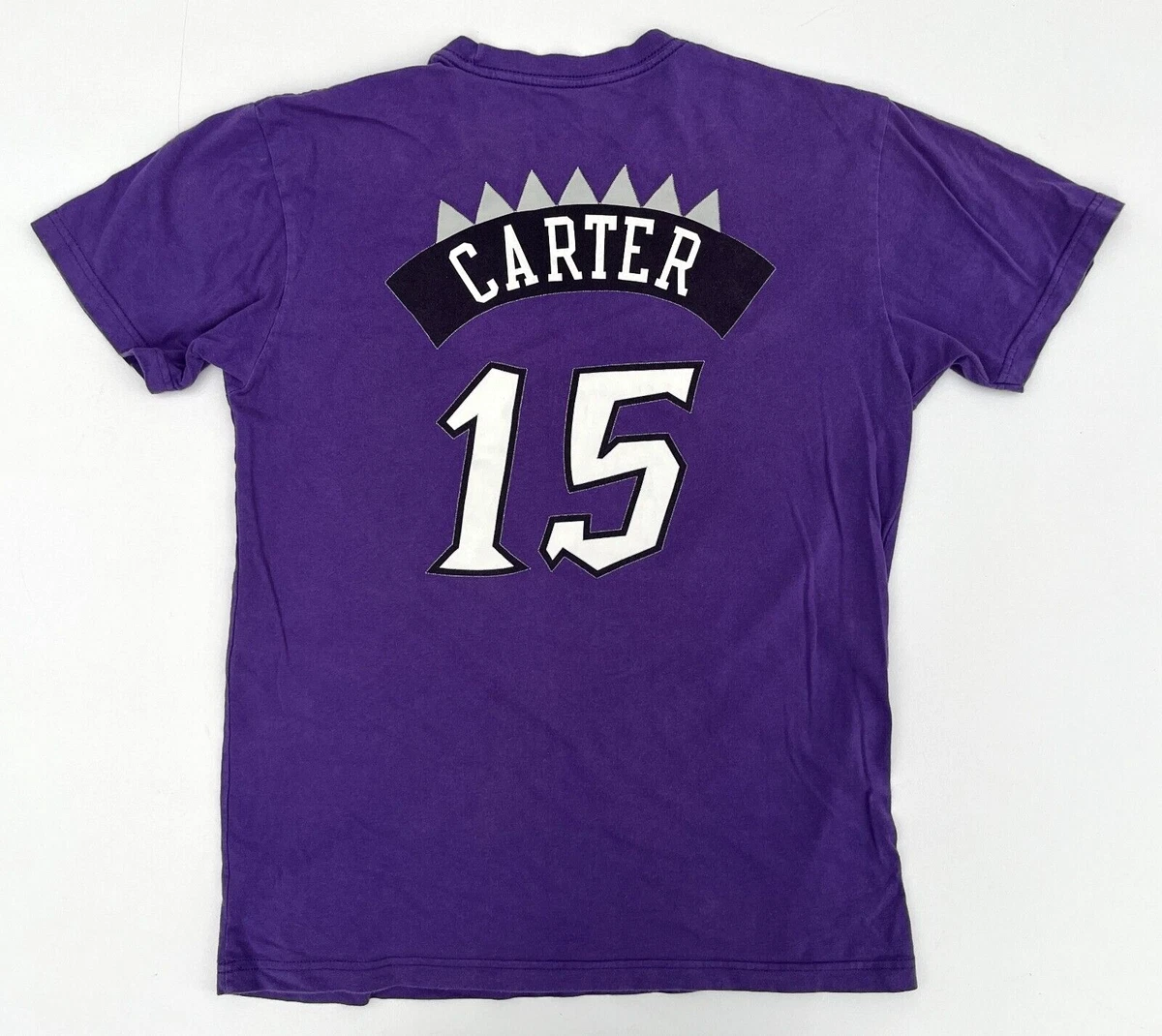 Men's Mitchell & Ness Vince Carter Purple Toronto Raptors - Name & Number  T-Shirt