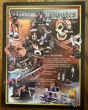 Conte Collectibles Advertising Brochure AAARRGH! Pirates - 2 Pages Early 2000s