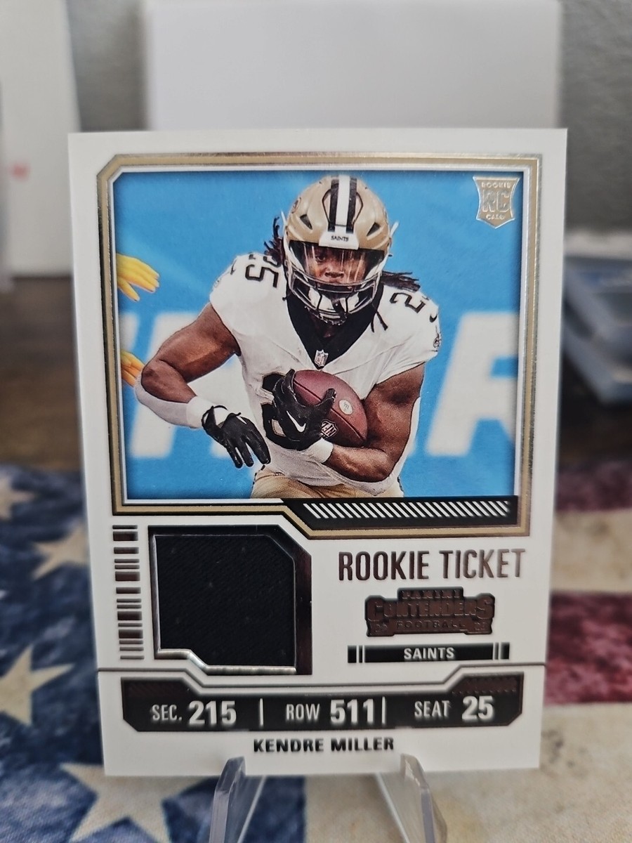 2023 Panini Contenders Kendre Miller Rookie Ticket Patch #TS22V
