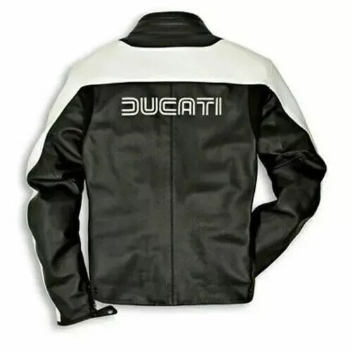 NEW Racing Leather Motorcycle Jacket Black CE, fast shipping, All Size - Picture 2 of 3
