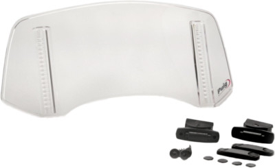 PUIG MULTI-ADJUSTABLE VISOR 2.0 FIXED SCREW CLEAR 300X130MM 20763W