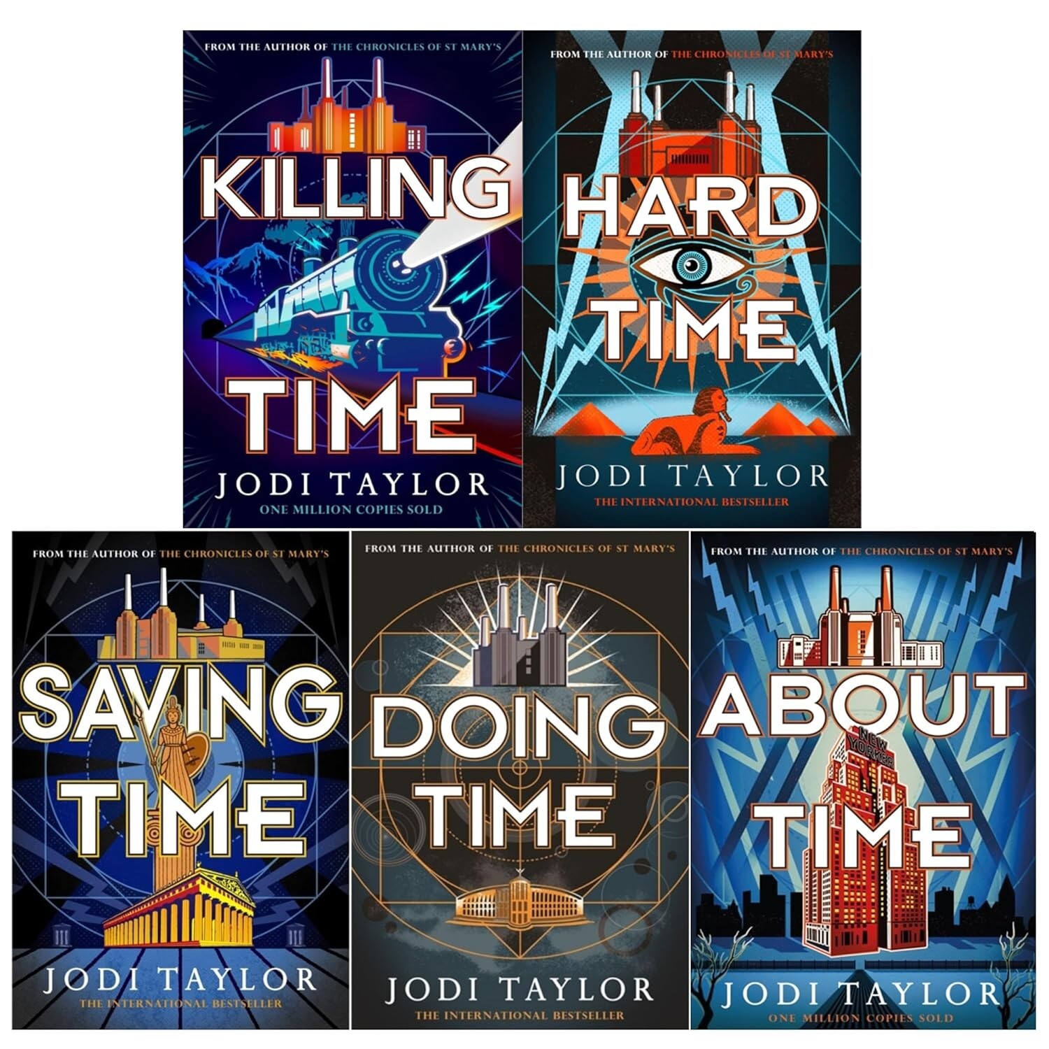 Time Police Series 5 Books Collection Set by Jodi Taylor Hard Time, Killing Time