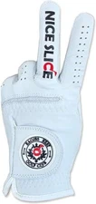 Nice Slice Golf Glove Men's 100% Cabretta Leather Funny Gag Gift PGA Style Tour