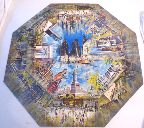 "New York City" Springbok "The Okta" Jigsaw Puzzle w/Box VTG '68 - Picture 2 of 11