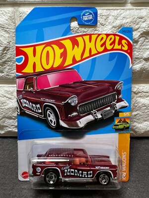 Hot Wheels HW Wagons 5/5 Classic '55 Nomad 243/250 Burgundy