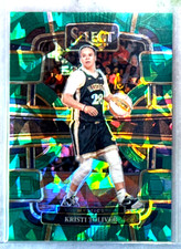 Kristi Toliver 2024 Panini Select WNBA  Green Cracked Ice Prizm Card-#98 Mystics