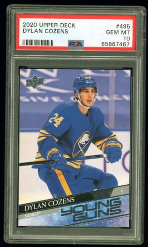 2020/21 UD Young Guns Dylan Cozens #495 PSA 10 GEM MINT!