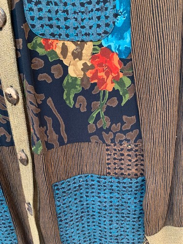 Vintage 1990's 2 Piece Carole Little Pants Set Sz 4P Jacket Leopard Slacks - Picture 4 of 10