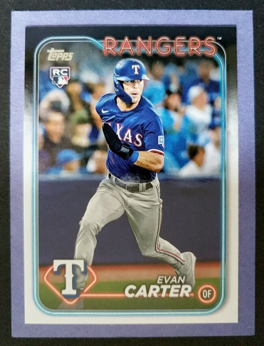 2024 Topps #280 ~ Evan Carter RC ~ Rangers