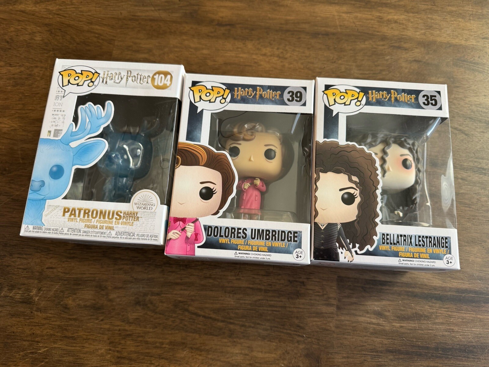 Harry Potter Funko Pop Lot of 3 - Bellatrix, Patronus, Umbridge