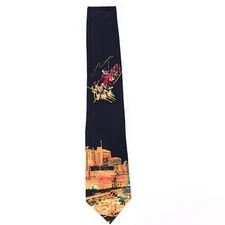 Mark Alexander Christmas in Nashville Santa Silk Holiday Tie