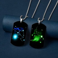 12 constellations Necklace Gifts For Teens Kids Women Men  Decor