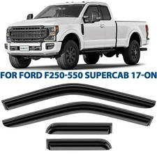 Rain Guards Vent Visors Shade for 2017-2025 Ford F-250 to F-550 SuperCab