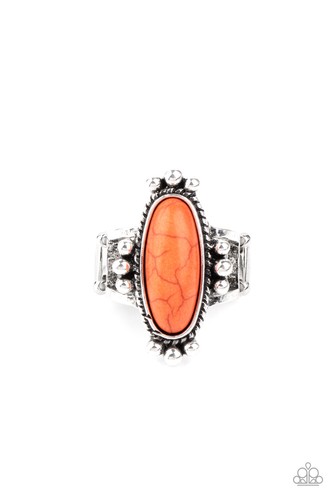 Orange Stretch Ring Paparazzi Jewelry 