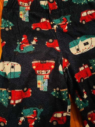 Boys Christmas Pajama Set - Old Navy Sz 6/7, Ride Or Fly Long Sleeve & Pants Set - Picture 4 of 5