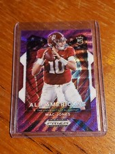 2021 Prizm Draft Picks MAC JONES All-American Purple Wave Prizm Rookie #183 rc