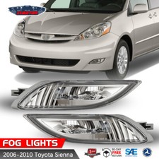 Led Fog Lights Fit 2006-2010 Toyota Sienna Driving Clear Lamps Wiring Switch Kit Led Fog Lights Fit 2006-2010 Toyota Sienna Driving Clear Lamps Wiring Switch Kit