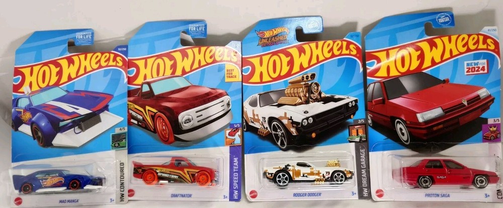 Lot of 4 Hot Wheels - Racing Style Cars