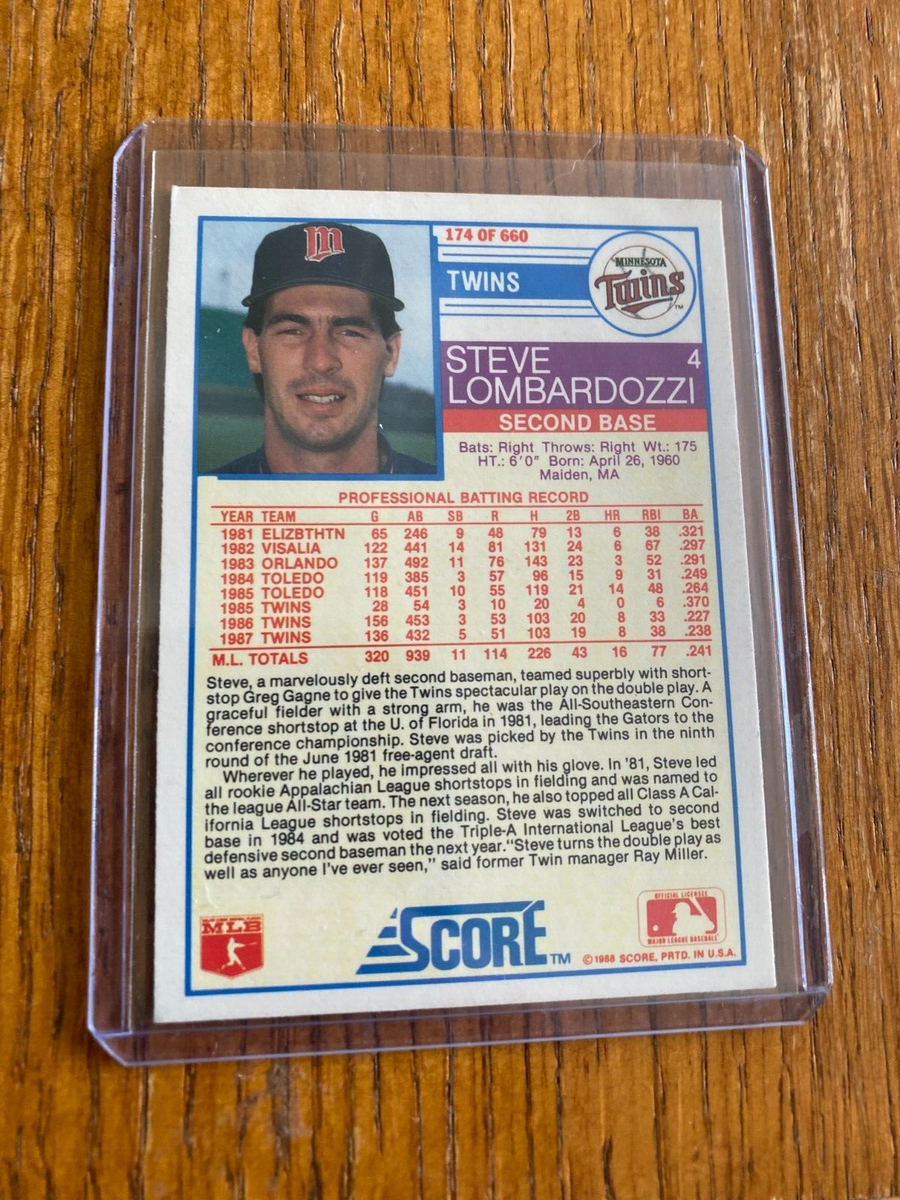 1988 Score #174 Steve Lombardozzi | eBay