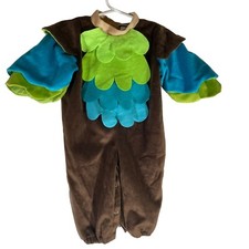 Turkey Halloween Costume Kid Size Small Plush Lined Jumpsuit In Character Gobble