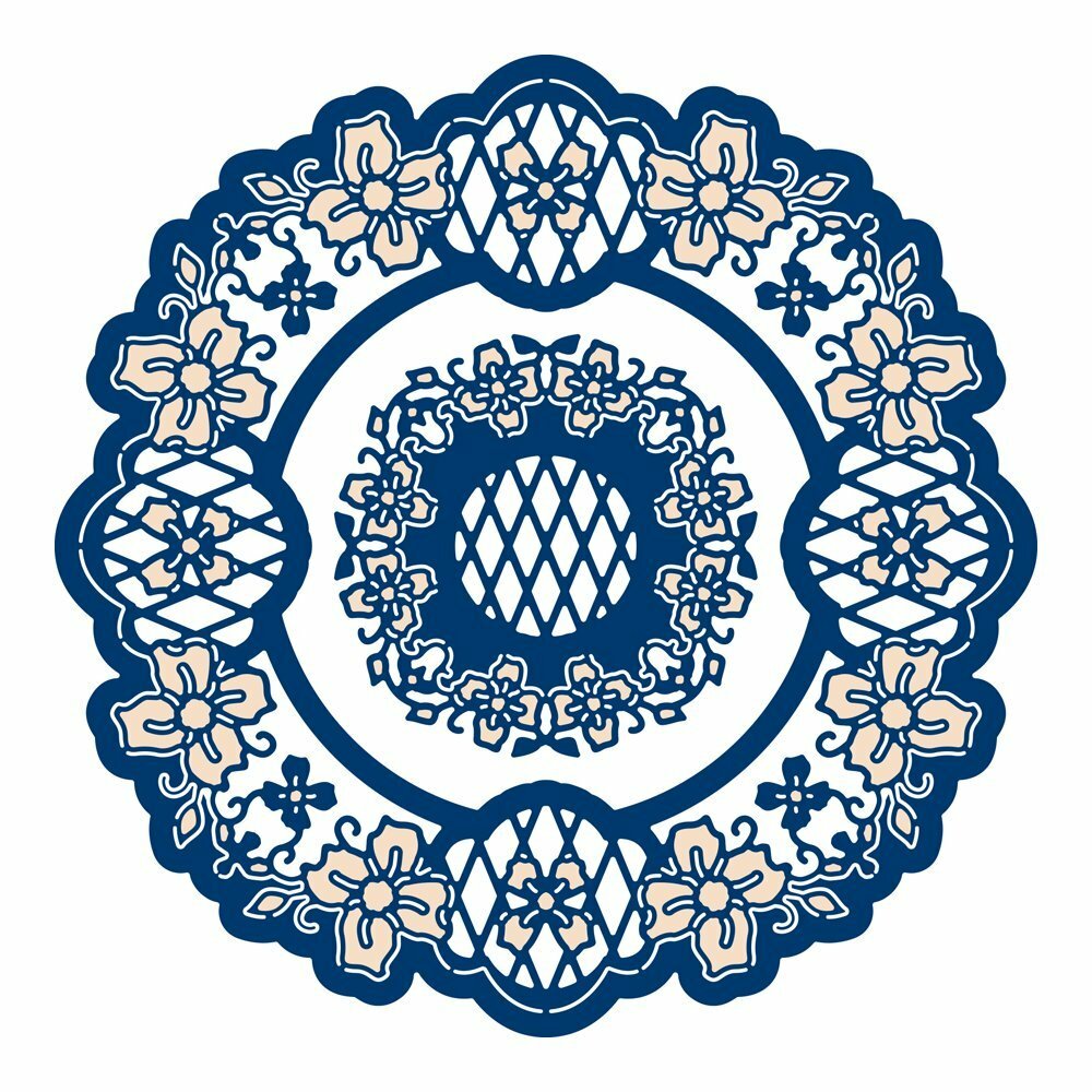 Tattered Lace WOODSIDE BLOOM CIRCLE Craft Die Set - 427640 - FREE UK P&P