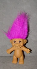 Troll Doll 4 1/2" Russ Purple Hair