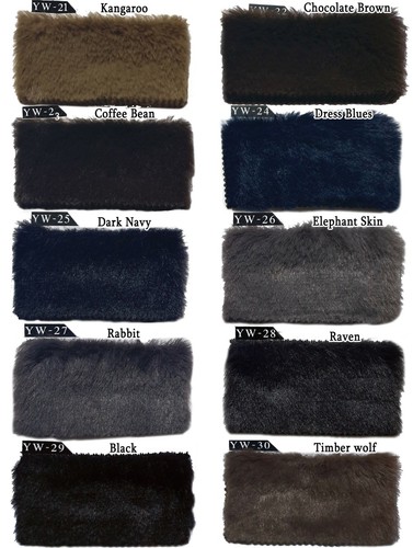 SOFT MINK FAUX FUR 10MM HAIR PILE BUNNY PLUSH DOLL CLOTH FABRIC SOLID MATTE 60"W - Picture 114 of 155