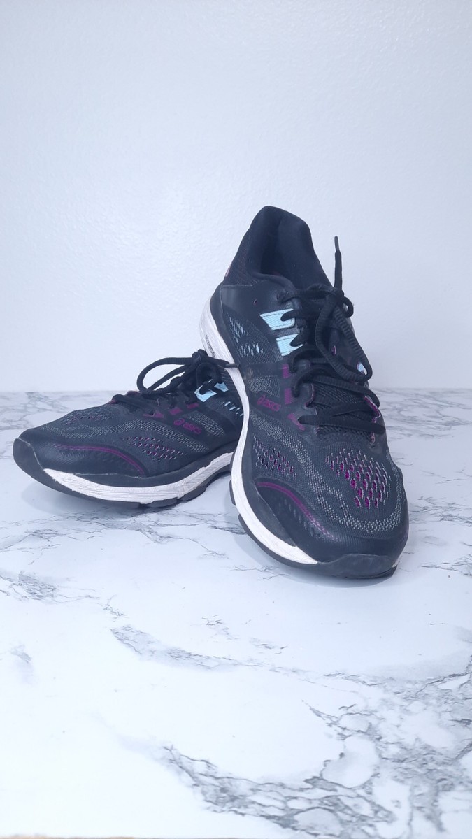 Asics Women's US W GT-2000 Sneaker Black/ Purple 1012A147