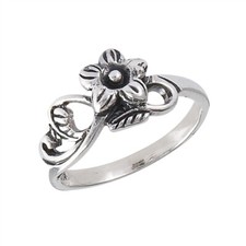 Sterling Silver Flower Ring - Free Gift Packaging